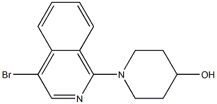 4-BROMO-1-(4-HYDROXYPIPERIDIN-1-YL)ISOQUINOLINE Struktur