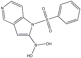 1-(PHENYLSULFONYL)-1H-PYRROLO[3,2-C]PYRIDIN-2-YLBORONIC ACID Struktur