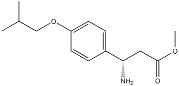 METHYL (3S)-3-AMINO-3-[4-(2-METHYLPROPOXY)PHENYL]PROPANOATE Struktur