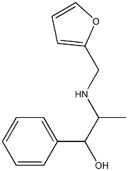 2-((2-FURYLMETHYL)AMINO)-1-PHENYLPROPAN-1-OL Struktur