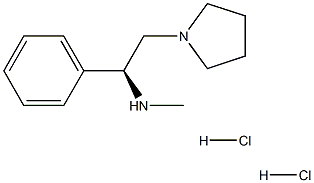 (S)-METHYL-(1-PHENYL-2-PYRROLIDIN-1-YL-ETHYL)-AMINE DIHYDROCHLORIDE Struktur