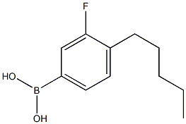 4-PENTYL-3-FLUOROPHENYLBORONIC ACID Struktur