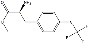 METHYL (2S)-2-AMINO-3-[4-(TRIFLUOROMETHYLTHIO)PHENYL]PROPANOATE Struktur