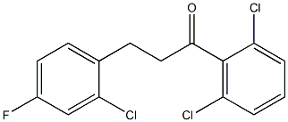 3-(2-CHLORO-4-FLUOROPHENYL)-2',6'-DICHLOROPROPIOPHENONE Struktur