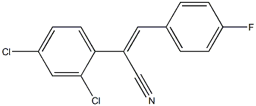 (Z)-2-(2,4-DICHLOROPHENYL)-3-(4-FLUOROPHENYL)ACRYLONITRILE Struktur