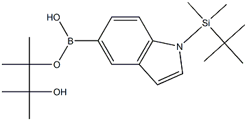 1-(TERT-BUTYL-DIMETHYL-SILANYL)-1H-INDOLE-5-BORONIC ACID PINACOL ESTER Struktur