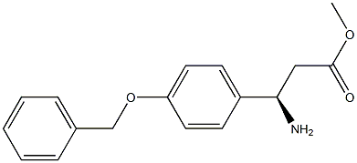 METHYL (3R)-3-AMINO-3-[4-(PHENYLMETHOXY)PHENYL]PROPANOATE Struktur