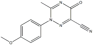 2-(4-METHOXYPHENYL)-3-METHYL-5-OXO-2,5-DIHYDRO-1,2,4-TRIAZINE-6-CARBONITRILE Struktur