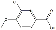 6-CHLORO-5-METHOXY-2-PYRIDINECARBOXYLIC ACID Struktur