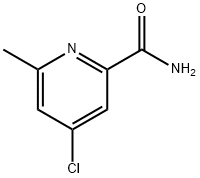 4-CHLORO-6-METHYLPYRIDINE-2-CARBOXAMIDE Struktur