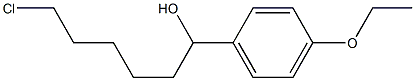 6-CHLORO-1-(4-ETHOXYPHENYL)-1-HEXANOL Struktur