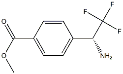 METHYL 4-((1R)-1-AMINO-2,2,2-TRIFLUOROETHYL)BENZOATE Struktur