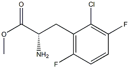 METHYL (2S)-2-AMINO-3-(2-CHLORO-3,6-DIFLUOROPHENYL)PROPANOATE Struktur