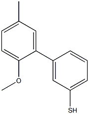 3-(2-METHOXY-5-METHYLPHENYL)THIOPHENOL Struktur