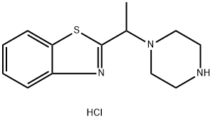 2-(1-PIPERAZIN-1-YLETHYL)-1,3-BENZOTHIAZOLE DIHYDROCHLORIDE Struktur