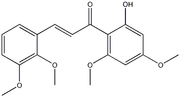 2'-HYDROXY-2,3,4',6'-TETRAMETHOXYCHALCONE Struktur