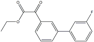 ETHYL 3-(3-FLUOROPHENYL)BENZOYLFORMATE Struktur