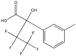 3,3,4,4,4-PENTAFLUORO-2-HYDROXY-2-(M-TOLYL)BUTYRIC ACID Struktur