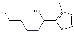 5-CHLORO-1-(3-METHYL-2-THIENYL)-1-PENTANOL Struktur