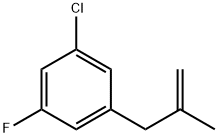 3-(3-CHLORO-5-FLUOROPHENYL)-2-METHYL-1-PROPENE Struktur