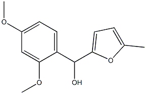 2,4-DIMETHOXYPHENYL-(5-METHYL-2-FURYL)METHANOL Struktur