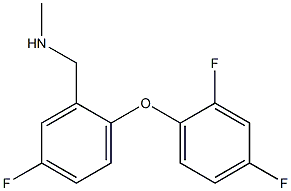 1-[2-(2,4-DIFLUOROPHENOXY)-5-FLUOROPHENYL]-N-METHYLMETHYLAMINE Struktur