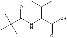 2-[(2,2-DIMETHYLPROPANOYL)AMINO]-3-METHYLBUTANOIC ACID Struktur