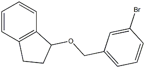 3-BROMOBENZYL-(1-INDANYL)ETHER Struktur