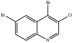 3-CHLORO-4,6-DIBROMOQUINOLINE Struktur