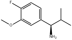 (1R)-1-(4-FLUORO-3-METHOXYPHENYL)-2-METHYLPROPYLAMINE Struktur