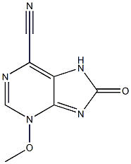 6-CYANO-3-METHOXY-8-OXO-7,8-DIHYDROPURINE Struktur