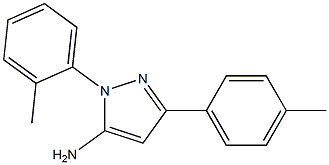 1-O-TOLYL-3-P-TOLYL-1H-PYRAZOL-5-AMINE Struktur