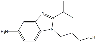 3-(5-AMINO-2-ISOPROPYL-BENZOIMIDAZOL-1-YL)-PROPAN-1-OL Struktur