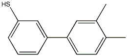 3-(3,4-DIMETHYLPHENYL)THIOPHENOL Struktur