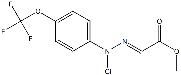 METHYL CHLORO[(4-TRIFLUOROMETHYLOXYPHENYL)HYDRAZONO] ACETATE Struktur