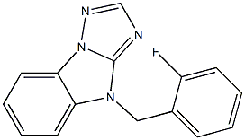 4-(2-FLUOROBENZYL)-4H-[1,2,4]TRIAZOLO[1,5-A]BENZIMIDAZOLE Struktur