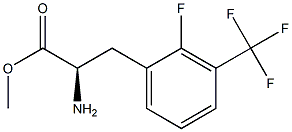 METHYL (2R)-2-AMINO-3-[2-FLUORO-3-(TRIFLUOROMETHYL)PHENYL]PROPANOATE Struktur