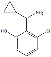 2-((1S)AMINOCYCLOPROPYLMETHYL)-3-CHLOROPHENOL Struktur