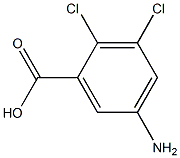 5-AMINO-2,3-DICHLOROBENZOIC ACID Struktur