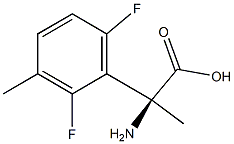 (2S)-2-AMINO-2-(2,6-DIFLUORO-3-METHYLPHENYL)PROPANOIC ACID Struktur