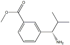 METHYL 3-((1S)-1-AMINO-2-METHYLPROPYL)BENZOATE Struktur