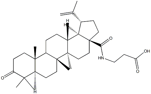 N-[3-OXO-LUP-20(29)-EN-28-OYL]-3-AMINOPROPIONIC ACID Struktur