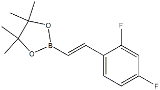 2-(E-2-(2,4-DIFLUOROPHENYL)VINYL)-4,4,5,5-TETRAMETHYL-[1,3,2]-DIOXABOROLANE Struktur