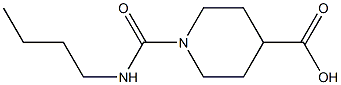 1-[(BUTYLAMINO)CARBONYL]PIPERIDINE-4-CARBOXYLIC ACID Struktur