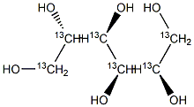 D-[UL-13C6]GLUCITOL Struktur