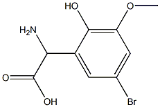 AMINO-(5-BROMO-2-HYDROXY-3-METHOXY-PHENYL)-ACETIC ACID Struktur