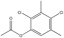 2,4-DICHLORO-3,5-DIMETHYLPHENOL ACETATE Struktur