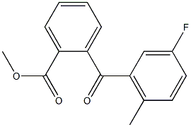 METHYL 2-(3-FLUORO-6-METHYLBENZOYL)BENZOATE Struktur