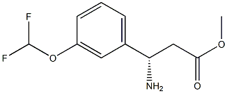 METHYL (3S)-3-AMINO-3-[3-(DIFLUOROMETHOXY)PHENYL]PROPANOATE Struktur