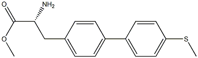 METHYL (2R)-2-AMINO-3-[4-(4-METHYLTHIOPHENYL)PHENYL]PROPANOATE Struktur